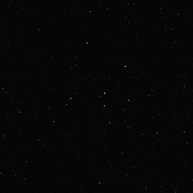 A star field in the constellation Cepheus is a composite of two 600-second exposures by the Framing Camera acquired during tests on December 3, 2007.