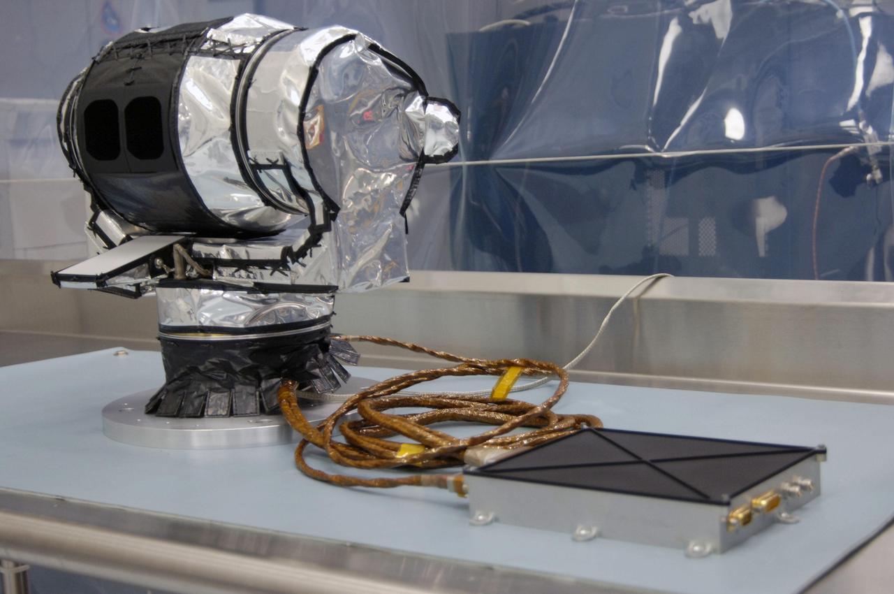 The Diviner Instrument prior to shipment. Diviner is one of seven instruments aboard NASA LRO Mission.