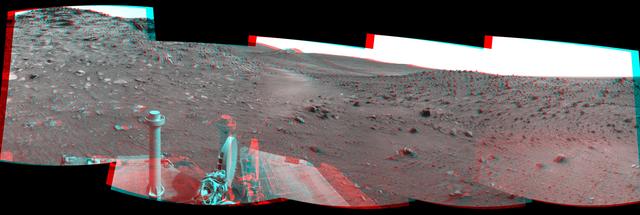 NASA image: Spirit Close to Troy, Sol 1871 Stereo