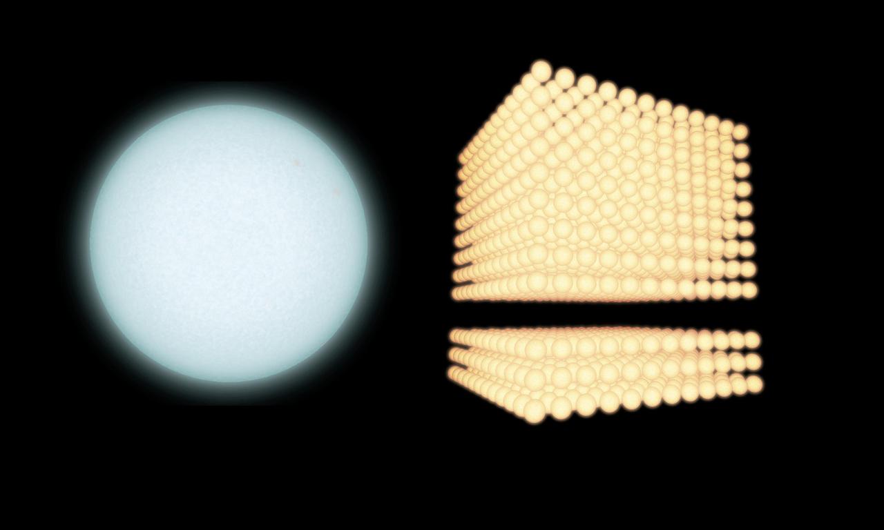 NASA Galaxy Evolution Explorer spacecraft and Cerro Tololo Inter-American Observatory combined data making this diagram illustratrating the extent to which astronomers have been underestimating the proportion of small to big stars in certain galaxies.