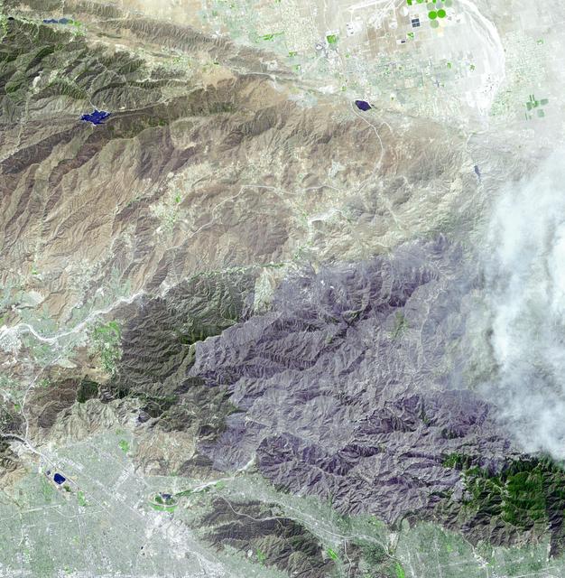 NASA image: Extent of Station Fire Burn Seen in New NASA Image
