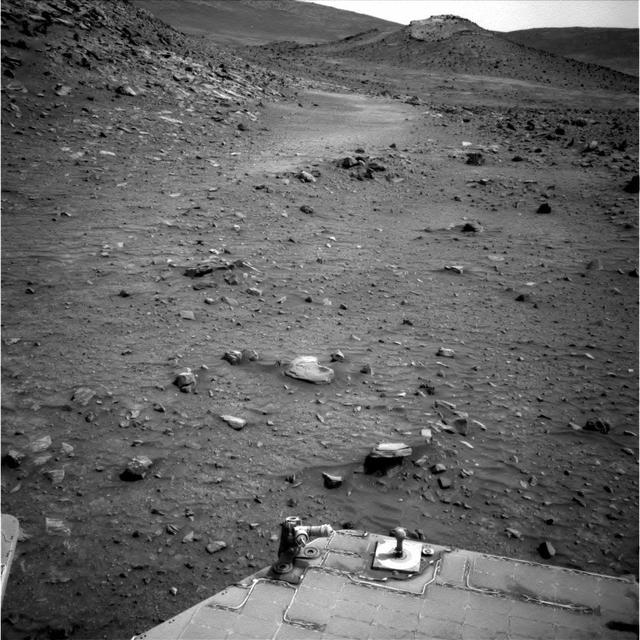 NASA Mars Exploration Rover Spirit used its rear hazard avoidance camera to take this view toward the south during the 1,899th Martian day, or sol,   of Spirit mission on Mars May 6, 2009.