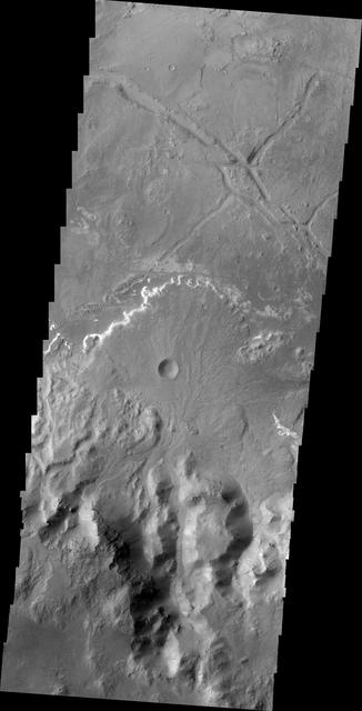 NASA image: Holden Crater Delta
