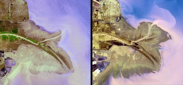 NASA image: Yellow River Delta, China