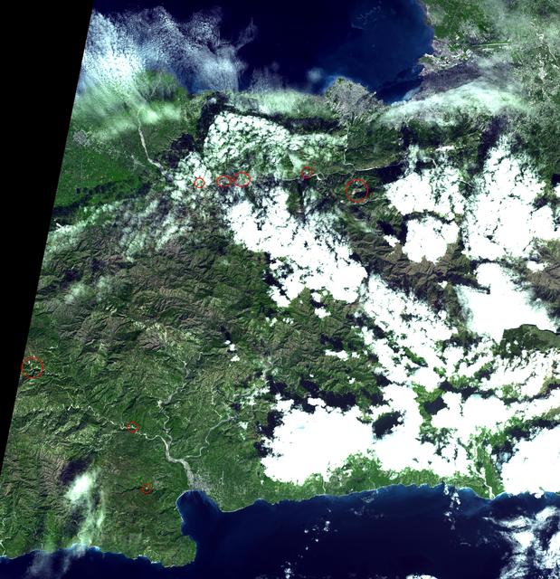 NASA image: Haiti Earthquake Landslides