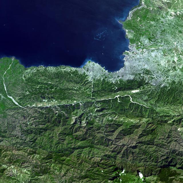 NASA image: ASTER Captures Clear Sky Image of Haiti Earthquake Region