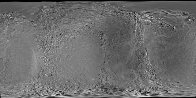 NASA image: Map of Rhea - February 2010