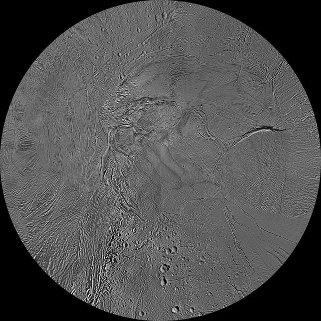 NASA image: Enceladus Polar Maps - February 2010