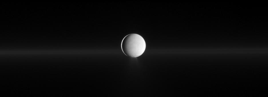 NASA image: Enceladus and G Ring