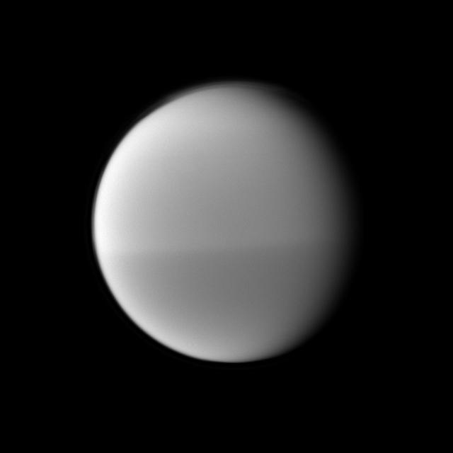 NASA image: Dark and Light Titan