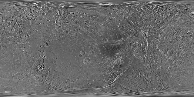 NASA image: Map of Dione - October 2010