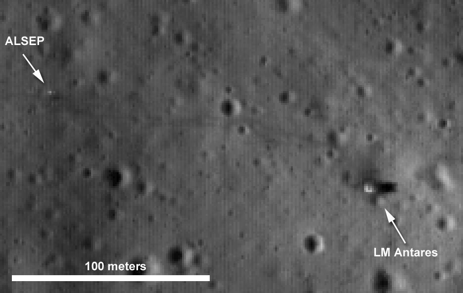 NASA Lunar Reconnaissance Orbiter first look at the Apollo landing sites.
