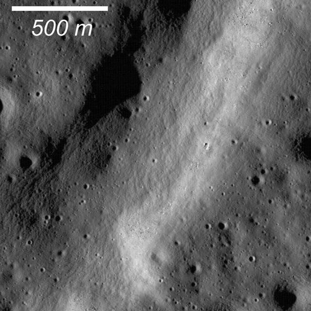 Graben are common extensional features on the Moon as well as the other terrestrial planets and icy satellites. This graben formed within a larger graben as captured by NASA Lunar Reconnaissance Orbiter.
