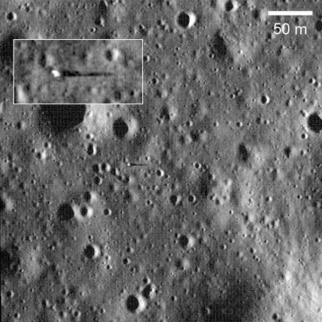 NASA image: Surveyor 6 on the Plains of Sinus Medii