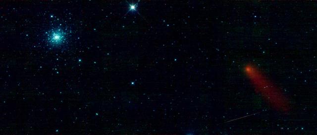 This image from NASA Wide-field Infrared Survey Explorer is a mosaic of 3 individual WISE frames spanning an area on the sky about 7 times the size of the full Moon in portions of the constellations Bootes and Canes Venatici.