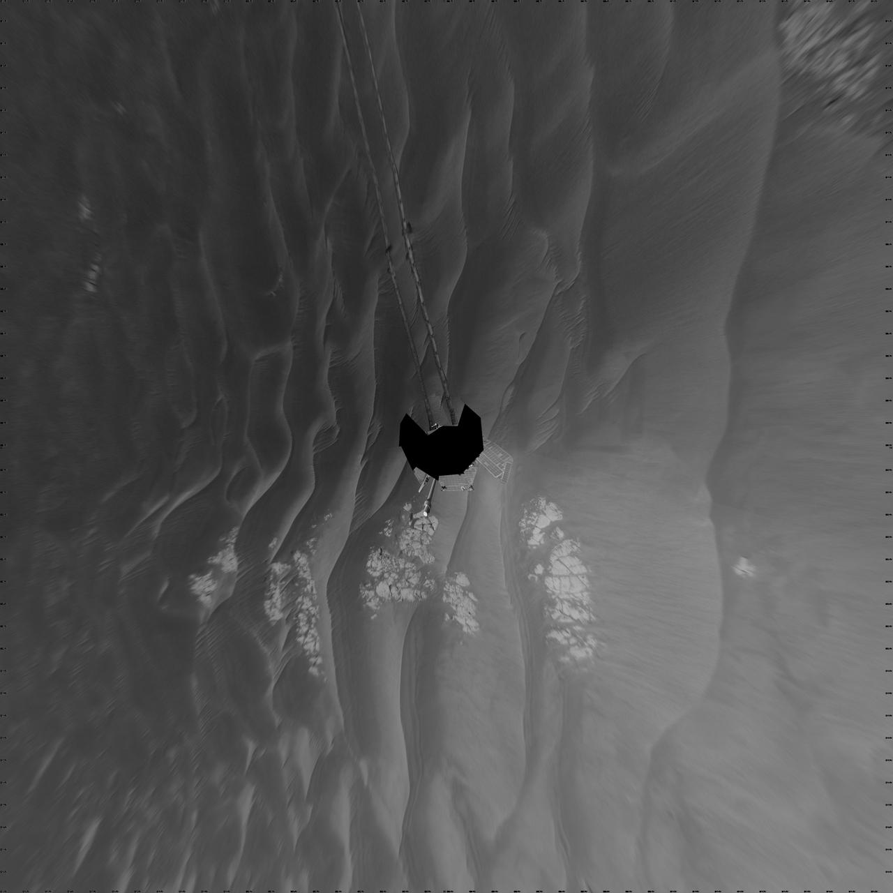 Opportunity Surroundings After Sol 2220 Drive Vertical