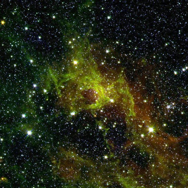 NASA image: Awash in Green and Red