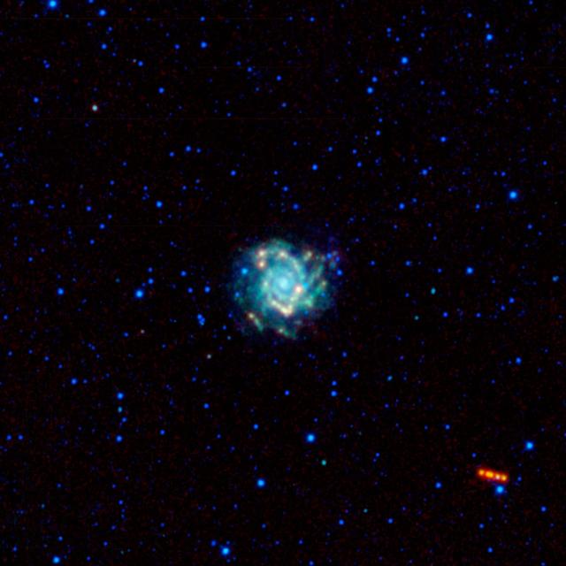 A Spiral Galaxy is Visited by a Trojan War Hero