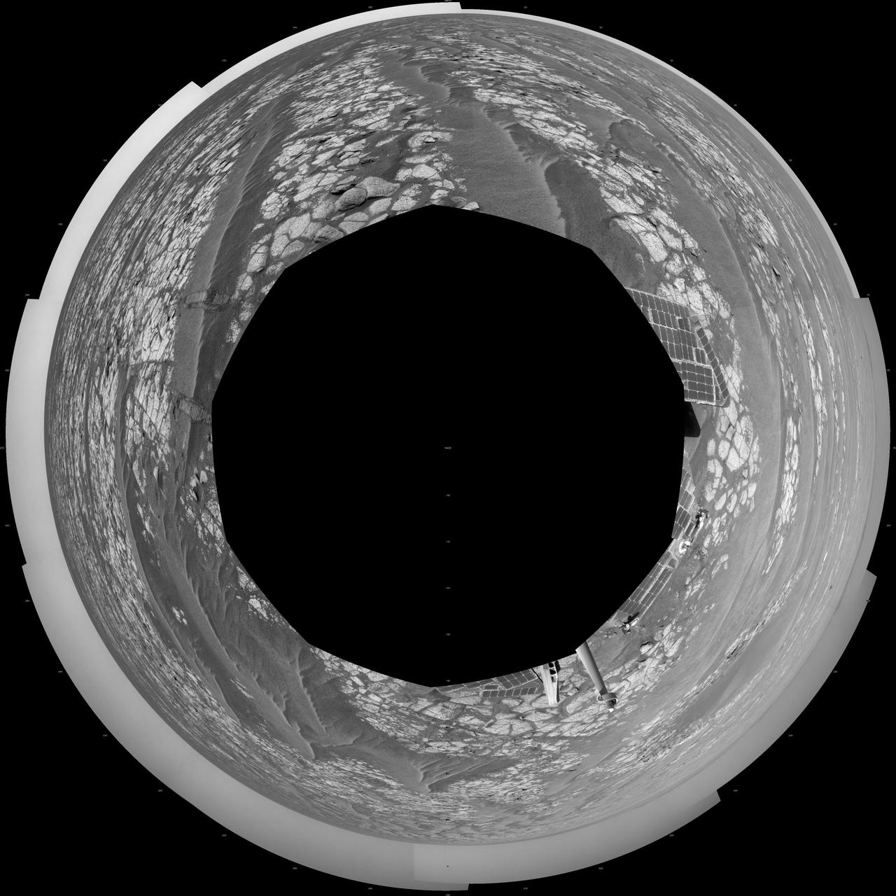 Opportunity Surroundings After Sol 2363 Drive Polar