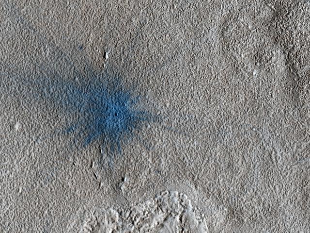 NASA image: New Impact Crater