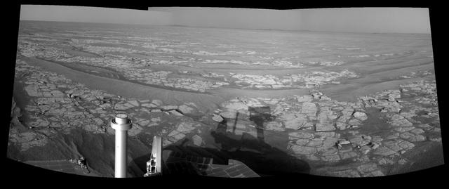Opportunity Eastward View After Sol 2382 Drive