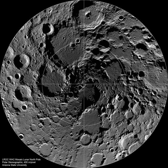 NASA image: The Lunar North Pole
