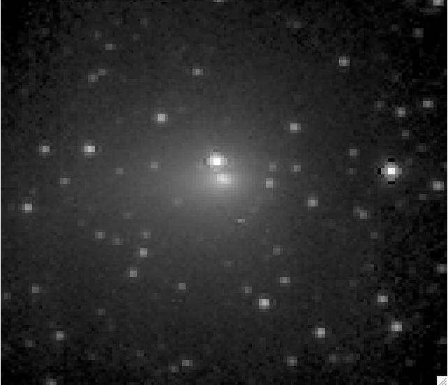 This image from NASA EPOXI mission shows Hartley 2 moving across the background field of stars. The coma, or cloud of gas and dust around the comet, expands and brightens over this time period. Animation available at the Photojournal.