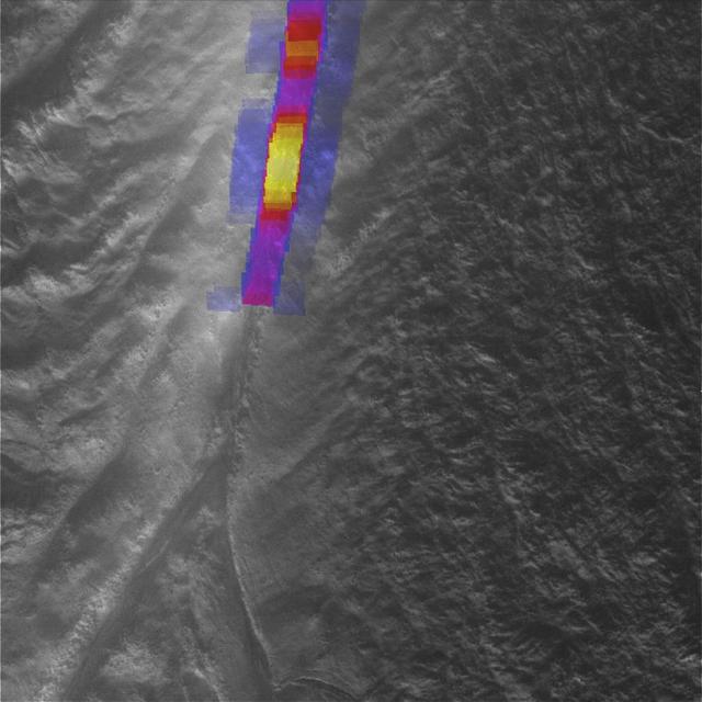 Data from NASA Cassini spacecraft have enabled scientists to make the highest-resolution heat intensity maps yet for the hottest part of a tiger stripe fissure on Saturn moon Enceladus.