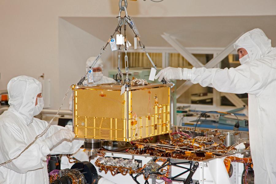 NASA Sample Analysis at Mars SAM instrument, largest of the 10 science instruments for NASA Mars Science Laboratory mission, will examine samples of Martian rocks, soil and atmosphere for information about chemicals that are important to life.