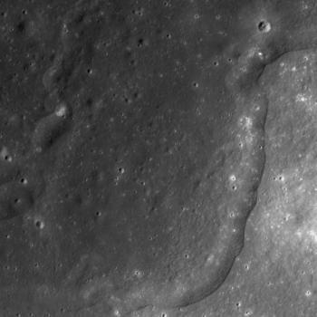 NASA image: Wrinkle Ridges in Aitken Crater