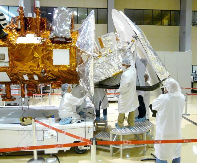 NASA image: NASA Salt-Seeking Instrument Gets a Silvery Blanket