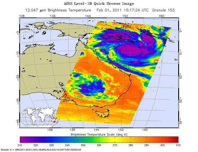 NASA image: Monster Cyclone Yasi Eyes Australia in NASA Image