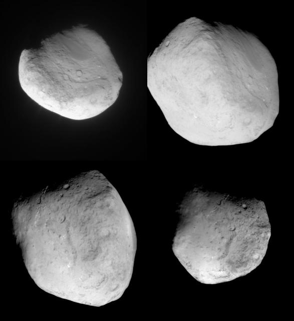 NASA image: Four Views of Comet Tempel 1