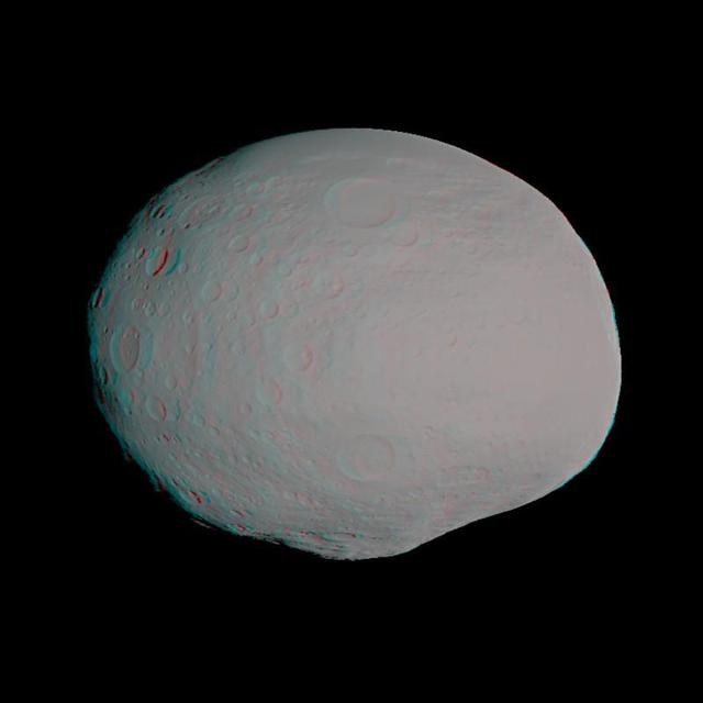 NASA image: Anaglyph of Vesta Model