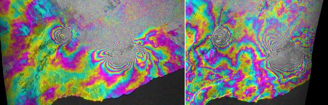 NASA image: INSAR Images Hawaii Kilauea Volcano