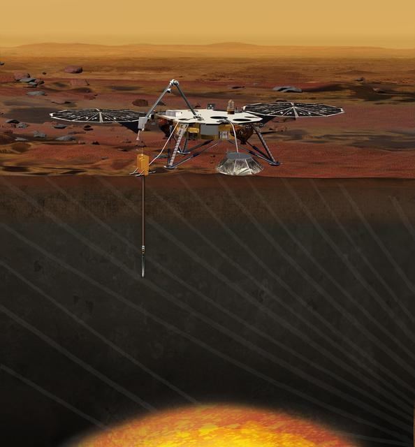 InSight, a Mars MIssion Artist Concept