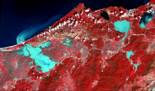 NASA image: NASA Spacecraft Monitors Flooding in Algeria