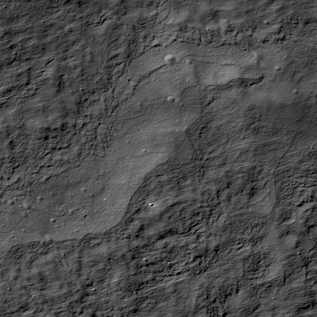 NASA image: Impact Melt on Klute W Wall
