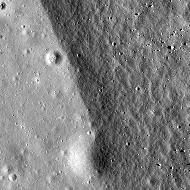 NASA image: Crater rim of Flamsteed P
