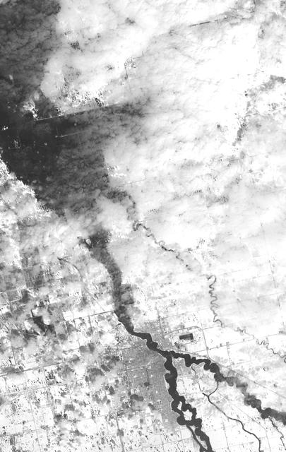 NASA image: NASA Satellite Images Annual Spring Thaw, Red River, North Dakota