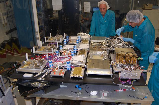 NASA image: Aquarius Radiometer in Goodard Space Flight Center Clean Room