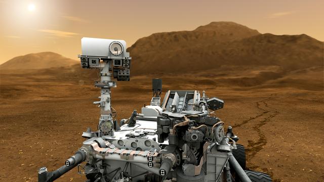 NASA image: Mars Rover Curiosity in Artist Concept, Close-up