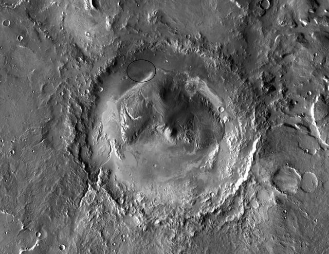 NASA image: Gale Crater: Future Home of Mars Rover Curiosity