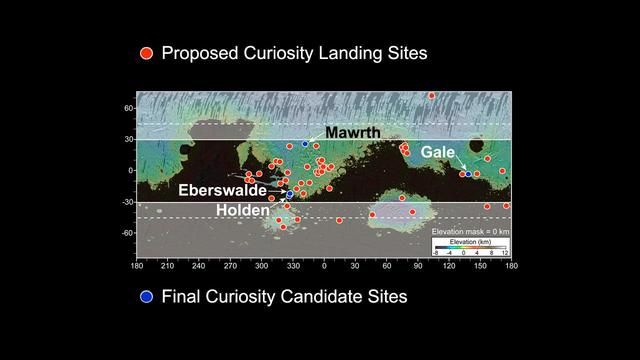 More Than 60 Sites Considered for Next Mars Rover Landing
