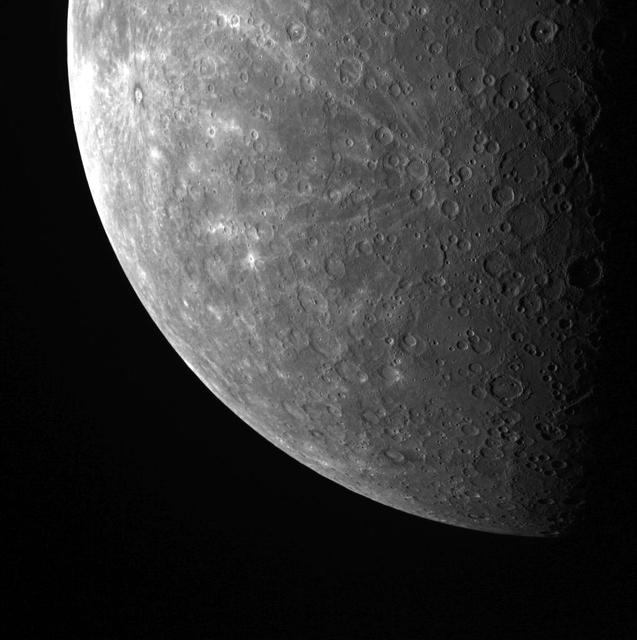 NASA image: A Cratered Horizon