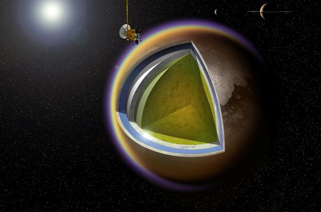 NASA image: Layers of Titan Artist Concept