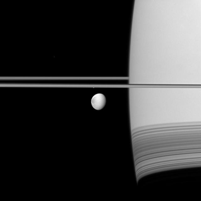 NASA image: Dione Up Front