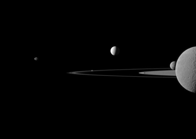 NASA image: Quintet of Moons