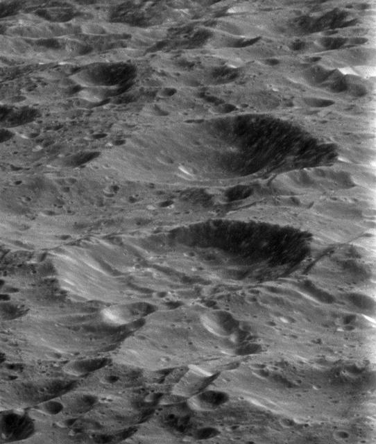 On its fourth and final targeted flyby of Rhea, NASA Cassini spacecraft provided this stunning view of the ancient and heavily cratered surface. Billions of years of impacts have sculpted Rhea surface into the form we see today.