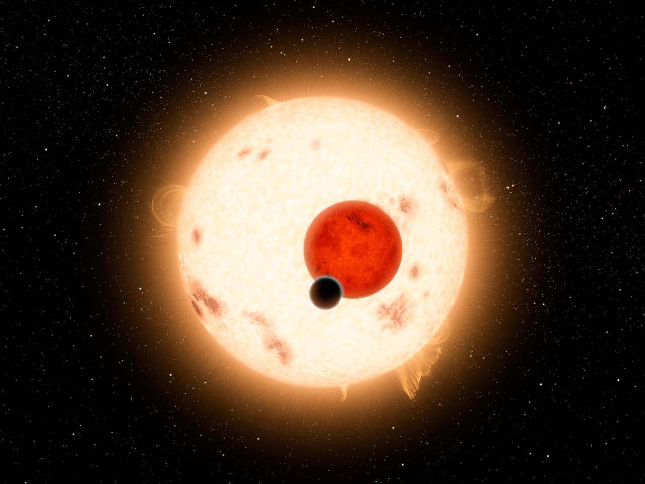 NASA Kepler mission has discovered a world where two suns set over the horizon instead of just one. The planet, called Kepler-16b, is the most Tatooine-like planet yet found in our galaxy and is depicted here in this artist concept.